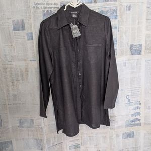Black linen top